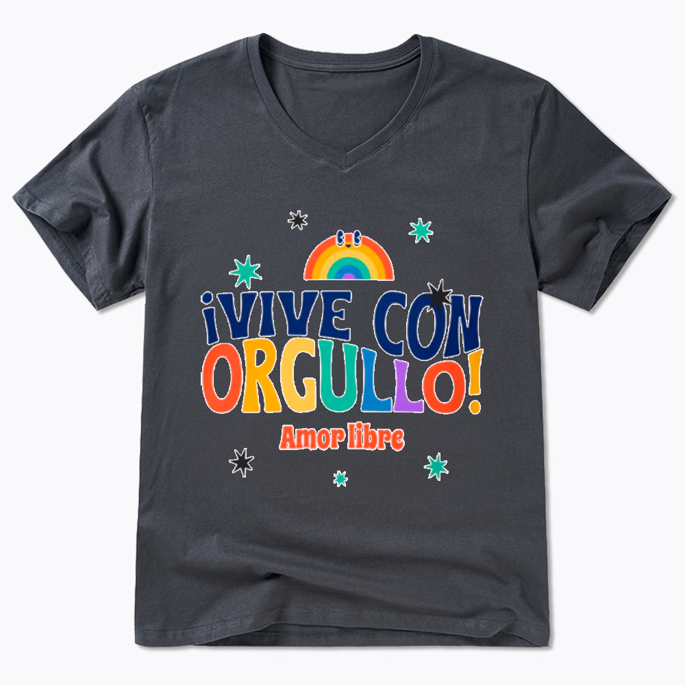 !Vive Con Orgullo! Amor Libre V-Neck Classic T-Shirt
