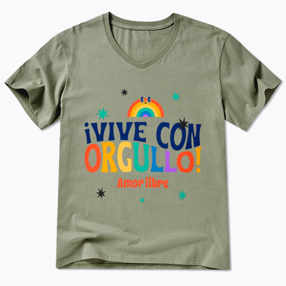 !Vive Con Orgullo! Amor Libre V-Neck Classic T-Shirt