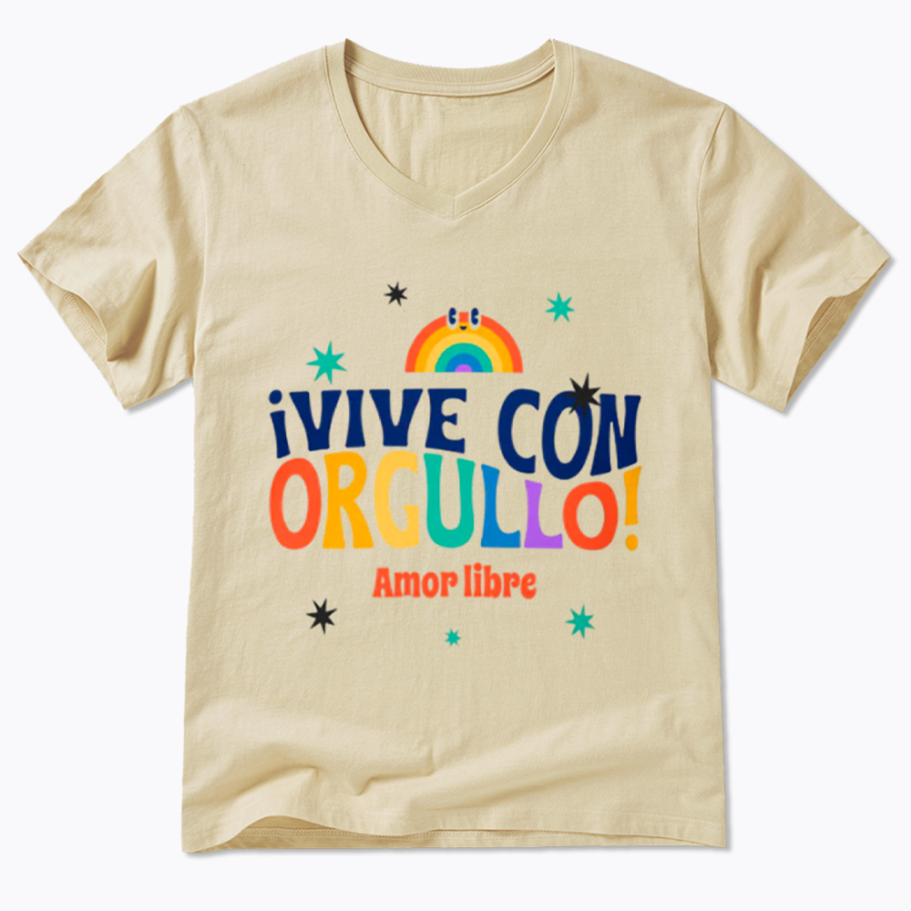 !Vive Con Orgullo! Amor Libre V-Neck Classic T-Shirt