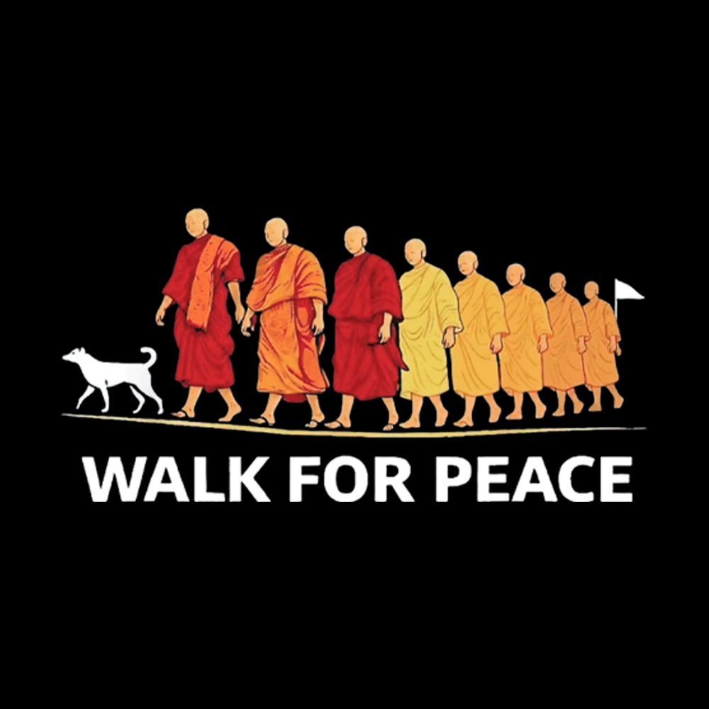 Walk For Peace Monks and Dog Classic T-Shirt