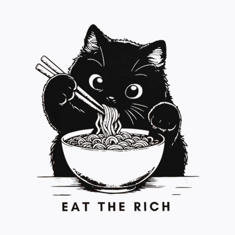 Eat The Rich Cute Cat Political Classic T-Shirt