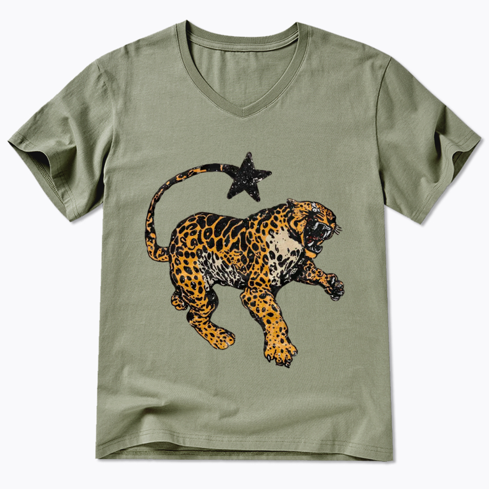 Vintage Inspired Jaguar V-Neck Classic T-Shirt