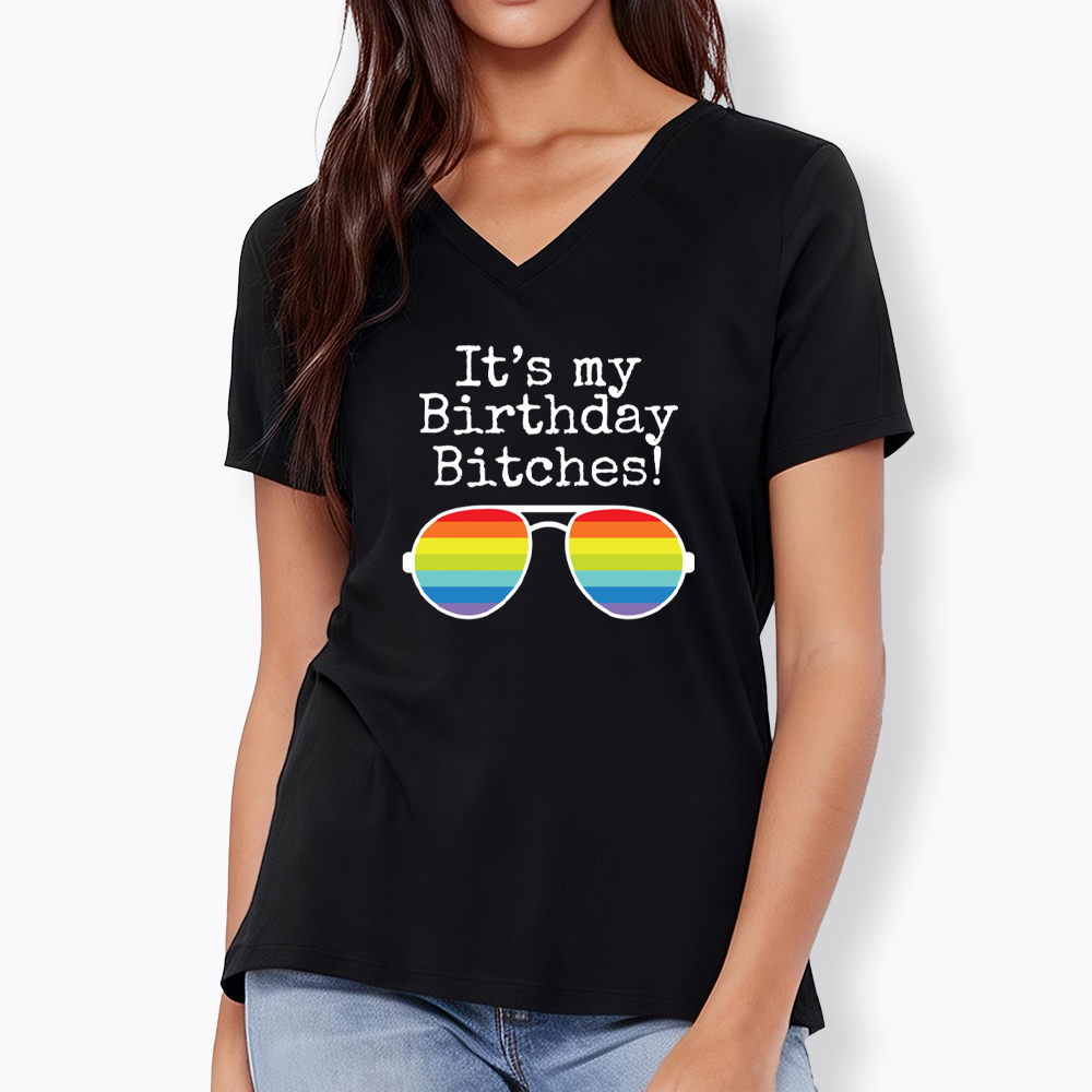 Its My Birthday V-Neck Classic T-Shirt