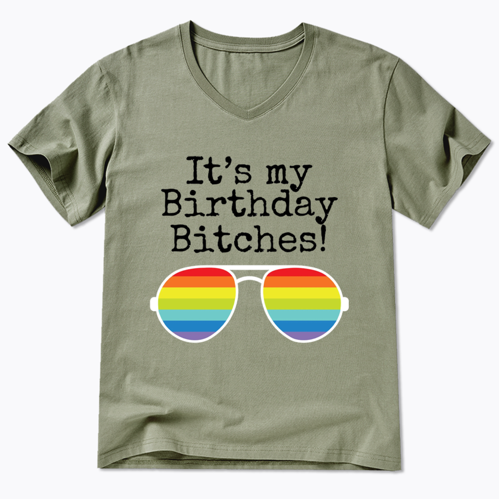 Its My Birthday V-Neck Classic T-Shirt