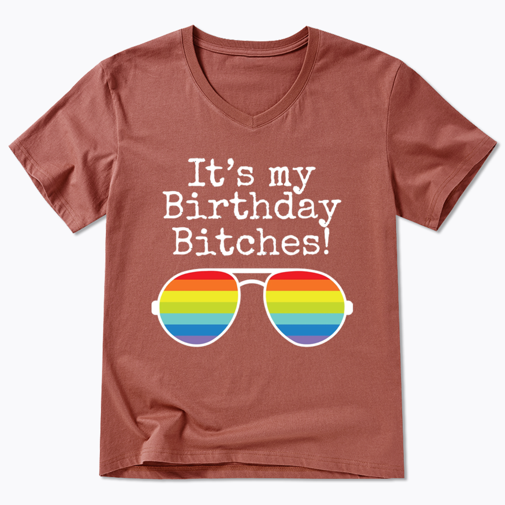 Its My Birthday V-Neck Classic T-Shirt