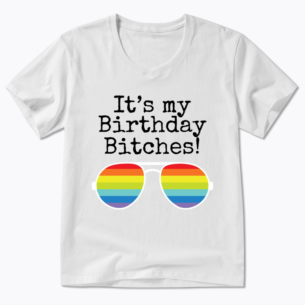 Its My Birthday V-Neck Classic T-Shirt
