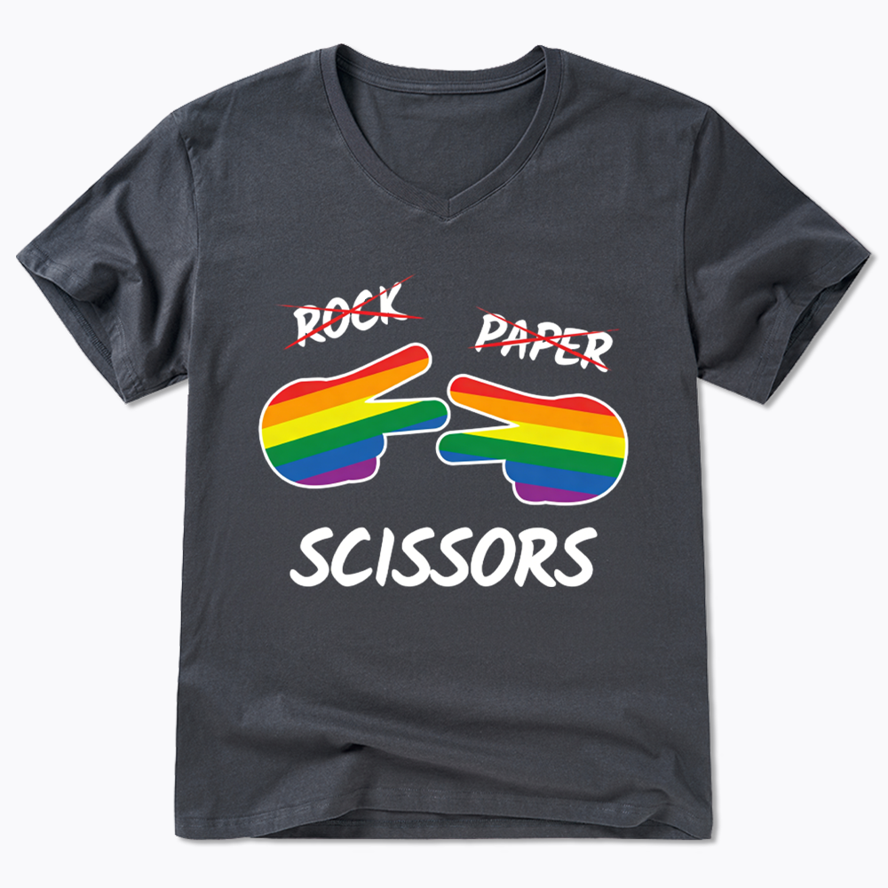 Rock Paper Scissors V-Neck Classic T-Shirt