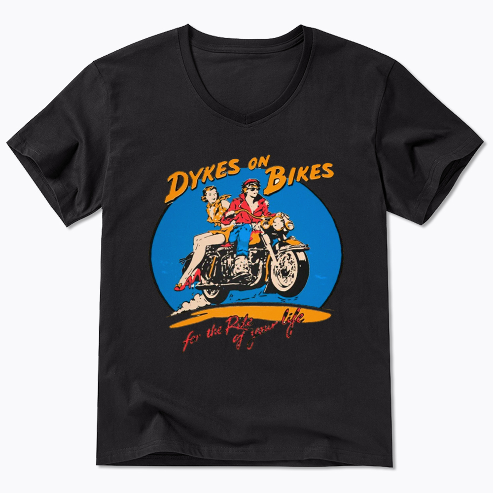 Dykes on Bikes V-Neck Classic T-Shirt