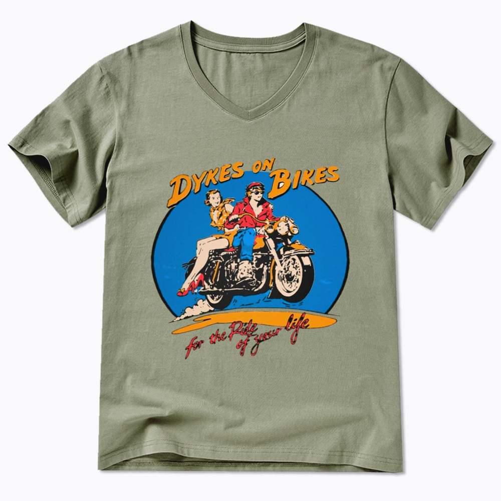 Dykes on Bikes V-Neck Classic T-Shirt