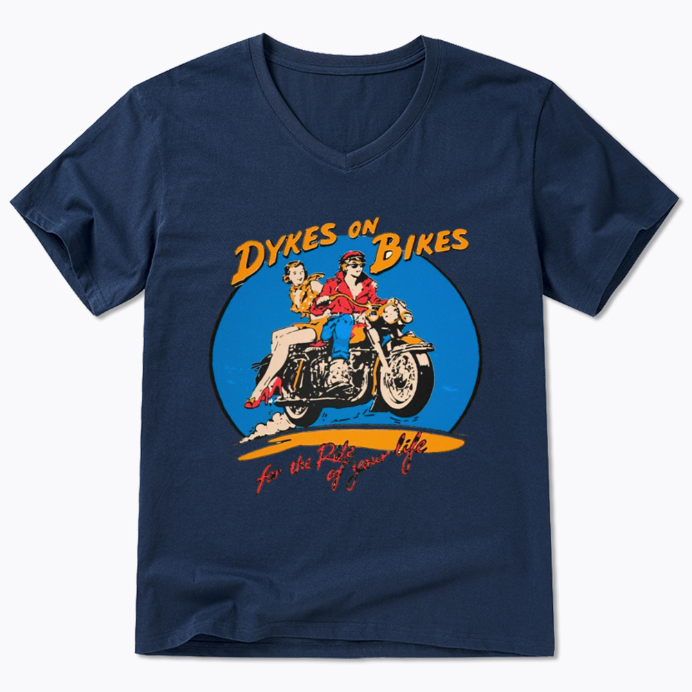 Dykes on Bikes V-Neck Classic T-Shirt