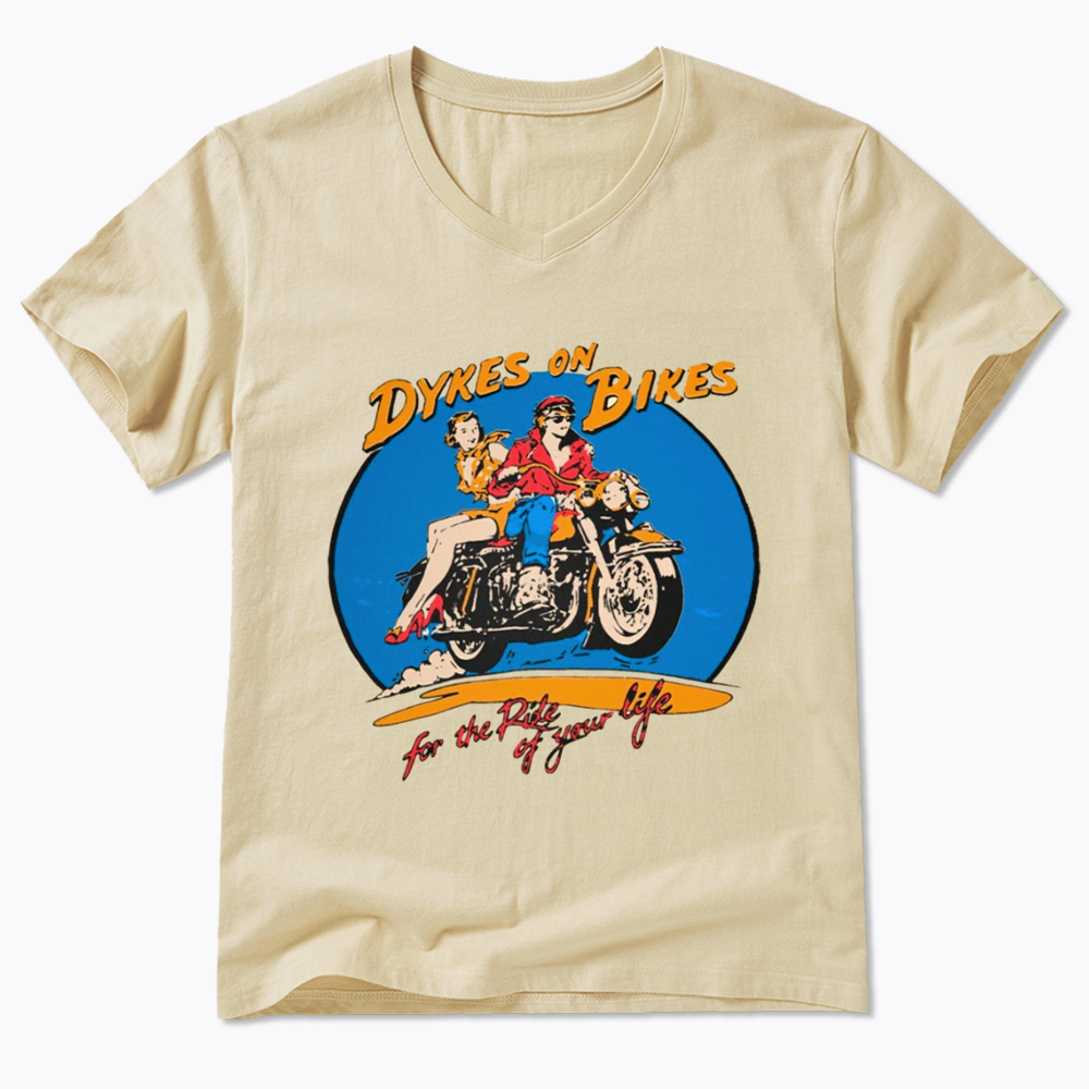 Dykes on Bikes V-Neck Classic T-Shirt