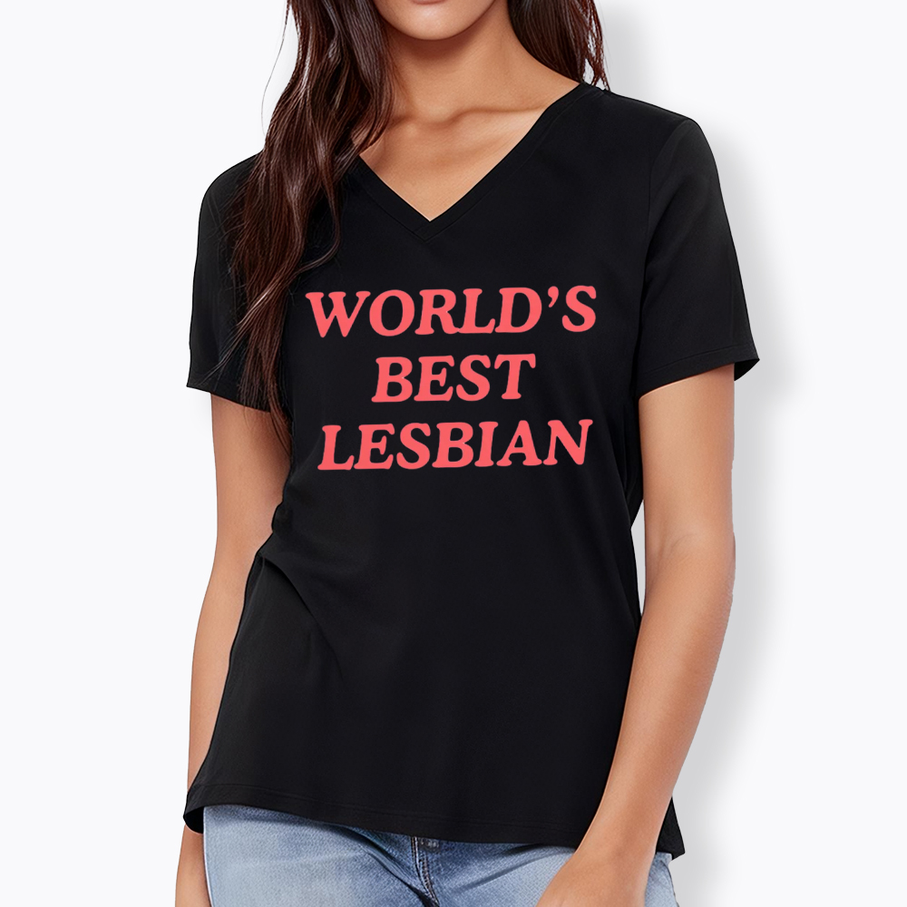 World's Best Lesbian V-Neck Classic T-Shirt