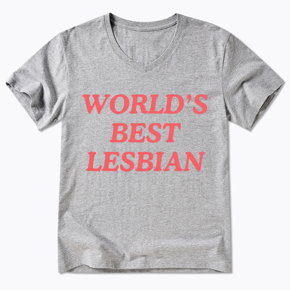 World's Best Lesbian V-Neck Classic T-Shirt