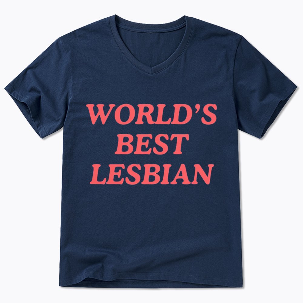 World's Best Lesbian V-Neck Classic T-Shirt