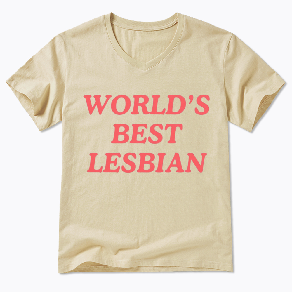 World's Best Lesbian V-Neck Classic T-Shirt