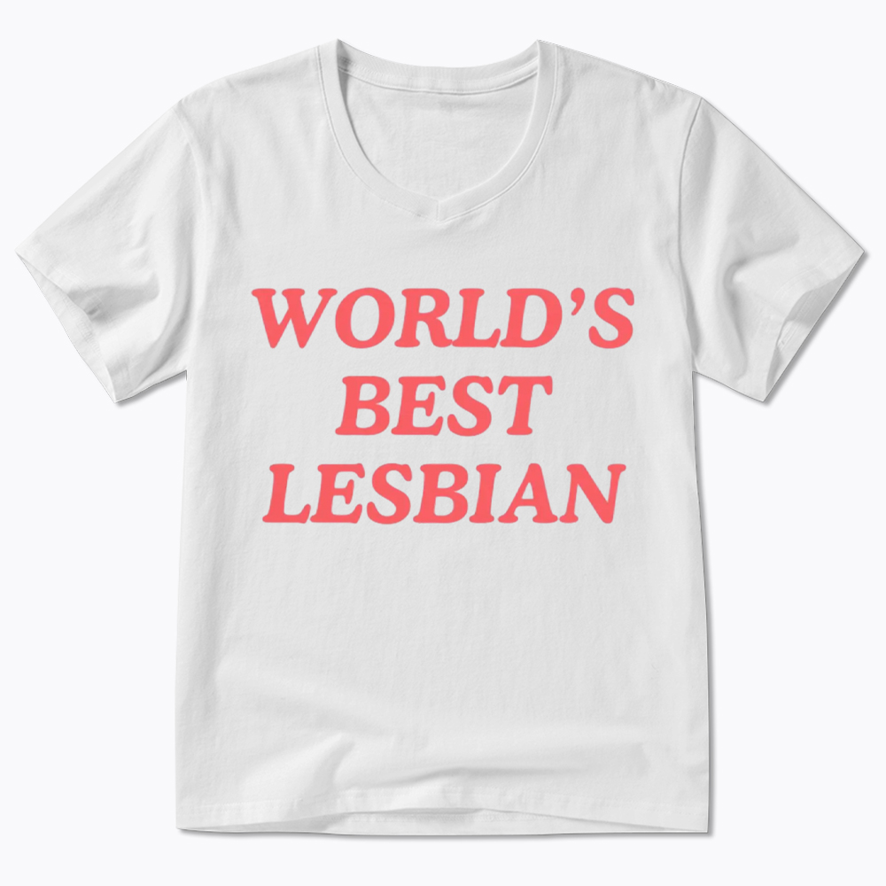 World's Best Lesbian V-Neck Classic T-Shirt