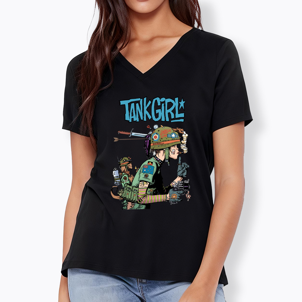 Punk Girl V-Neck Classic T-Shirt