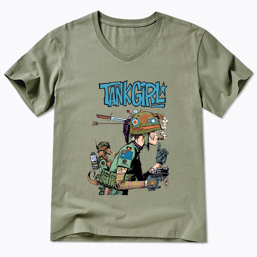 Punk Girl V-Neck Classic T-Shirt