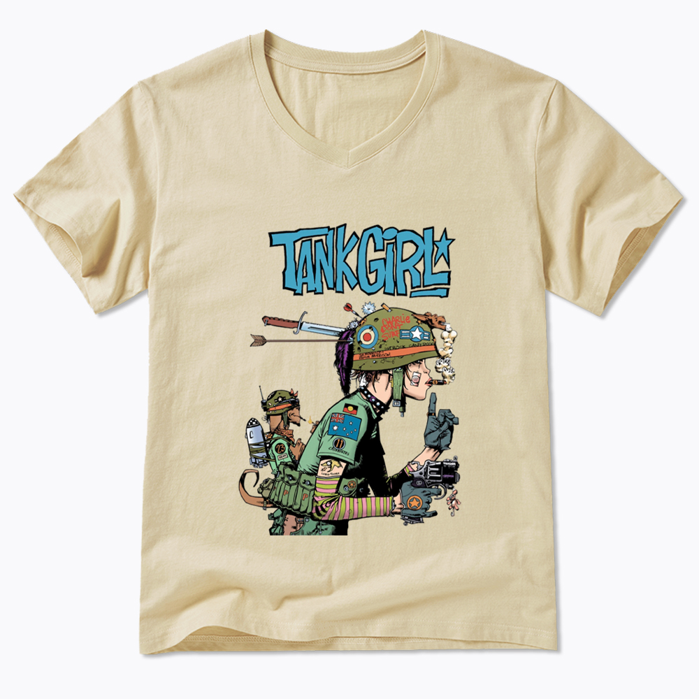 Punk Girl V-Neck Classic T-Shirt