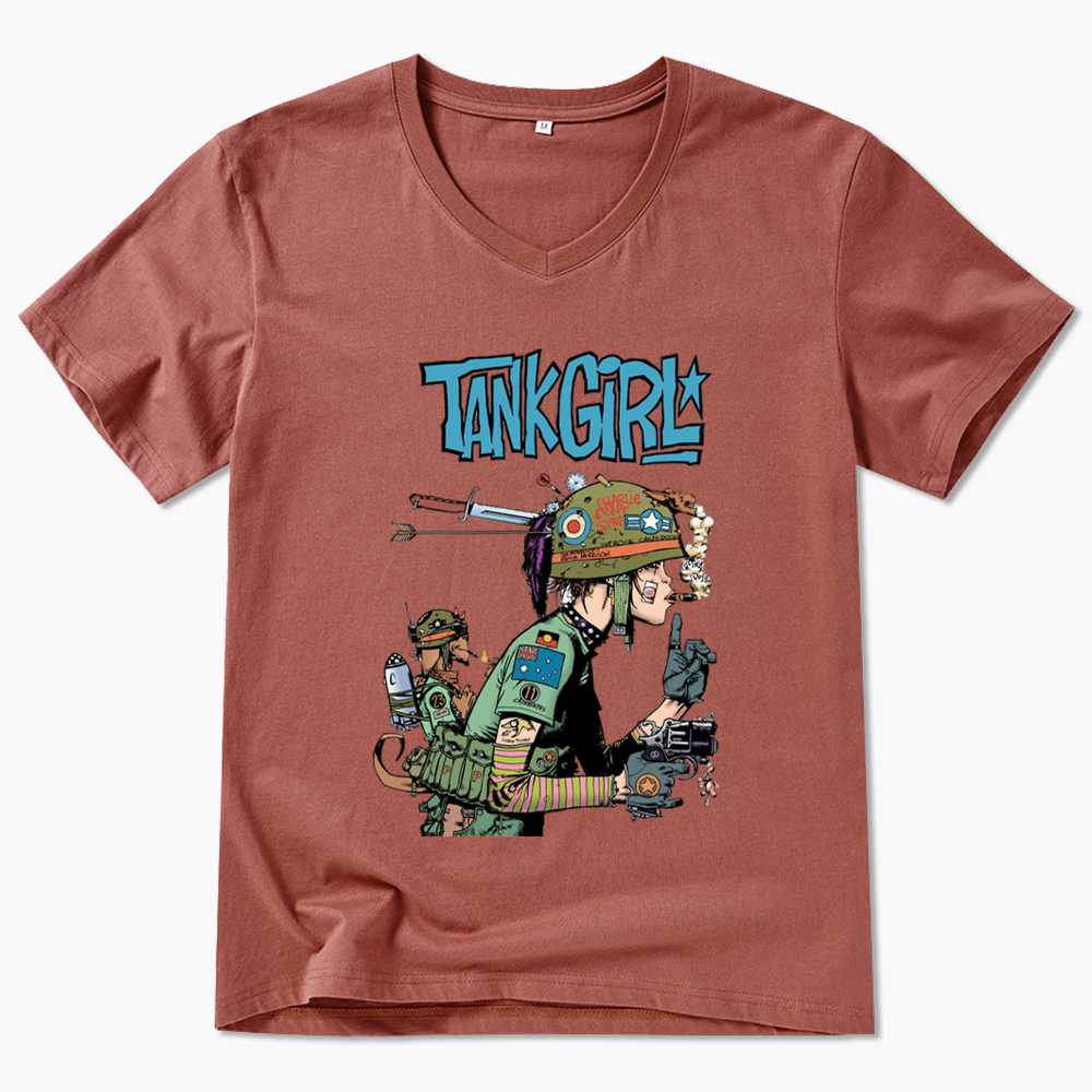 Punk Girl V-Neck Classic T-Shirt