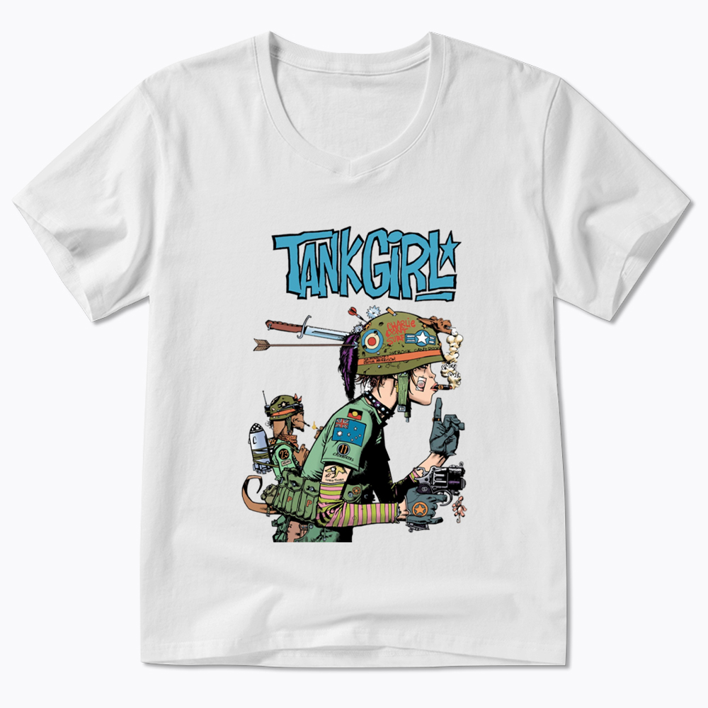 Punk Girl V-Neck Classic T-Shirt