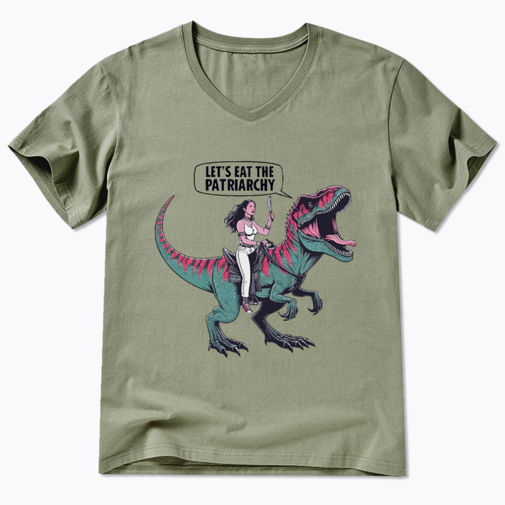 Eat The Patriarchy V-Neck Classic T-Shirt