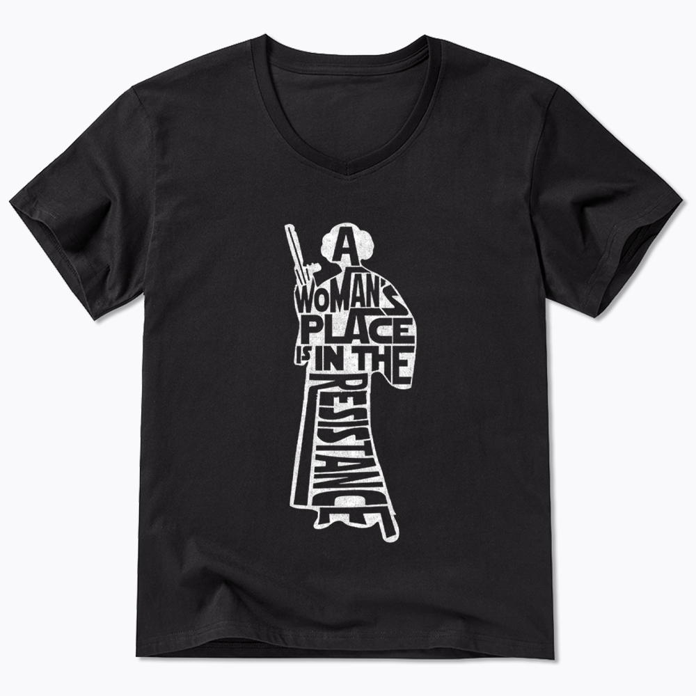 A Woman's Place is In The Resistance V-Neck Classic T-Shirt