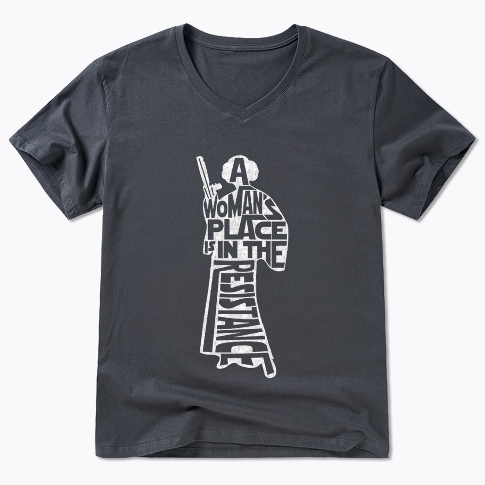 A Woman's Place is In The Resistance V-Neck Classic T-Shirt