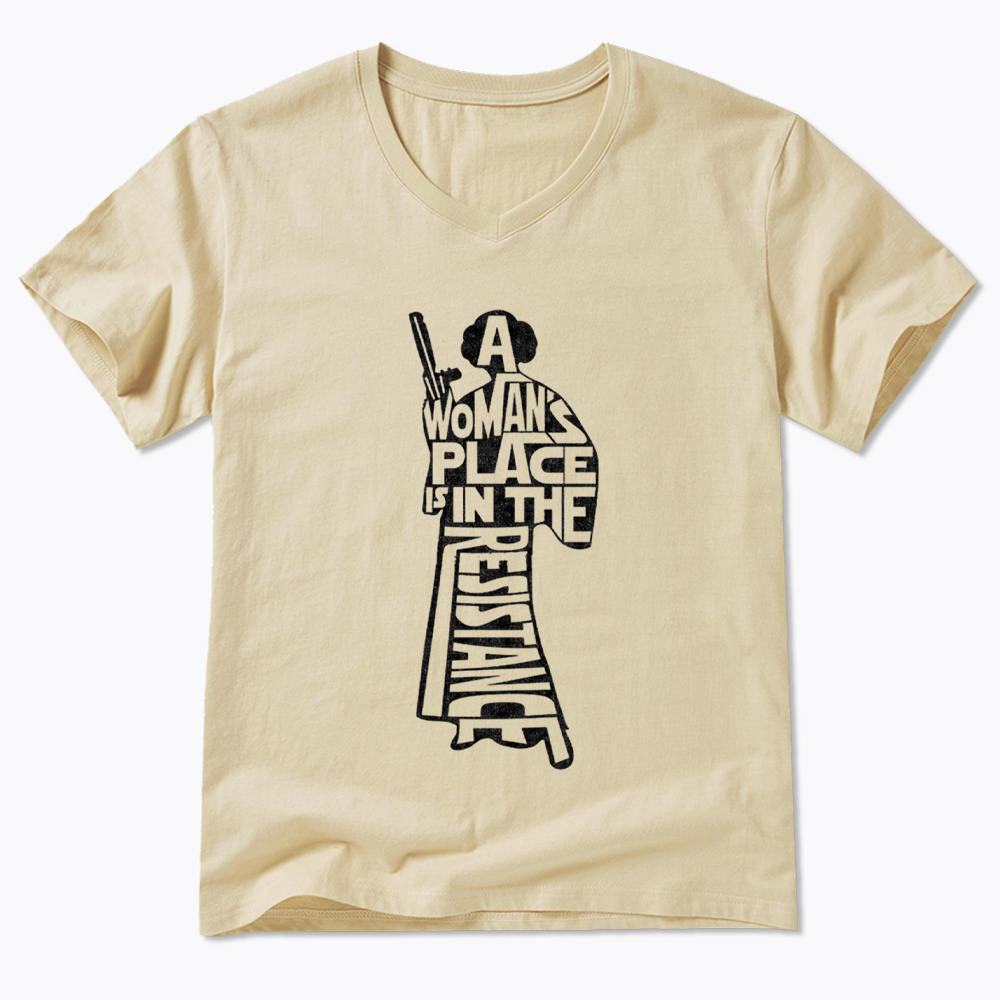 A Woman's Place is In The Resistance V-Neck Classic T-Shirt