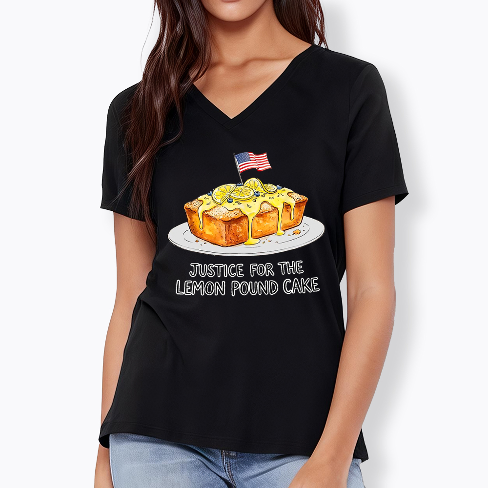 Lemon Pound Cake V-Neck Classic T-Shirt