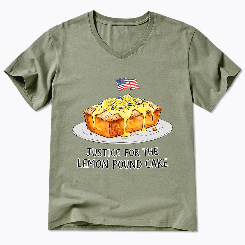 Lemon Pound Cake V-Neck Classic T-Shirt