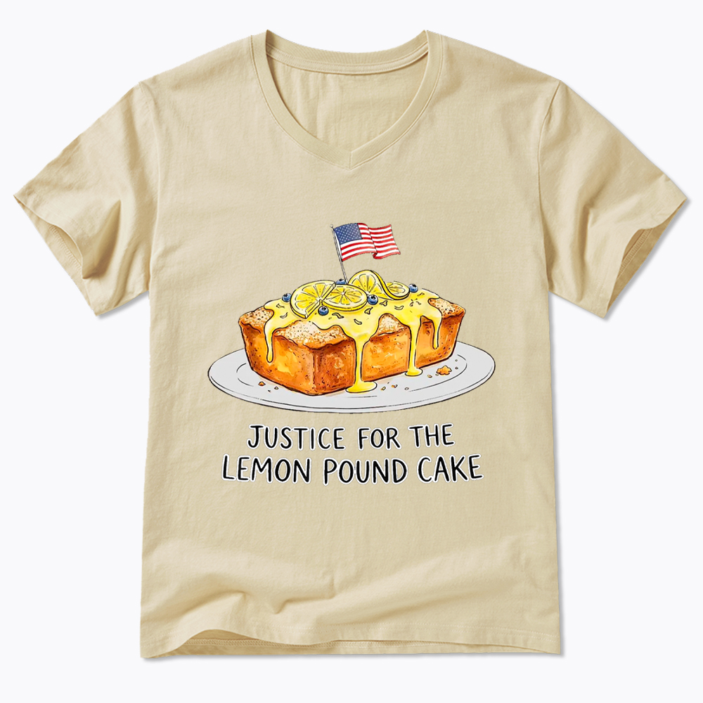 Lemon Pound Cake V-Neck Classic T-Shirt