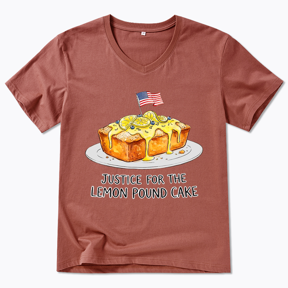 Lemon Pound Cake V-Neck Classic T-Shirt