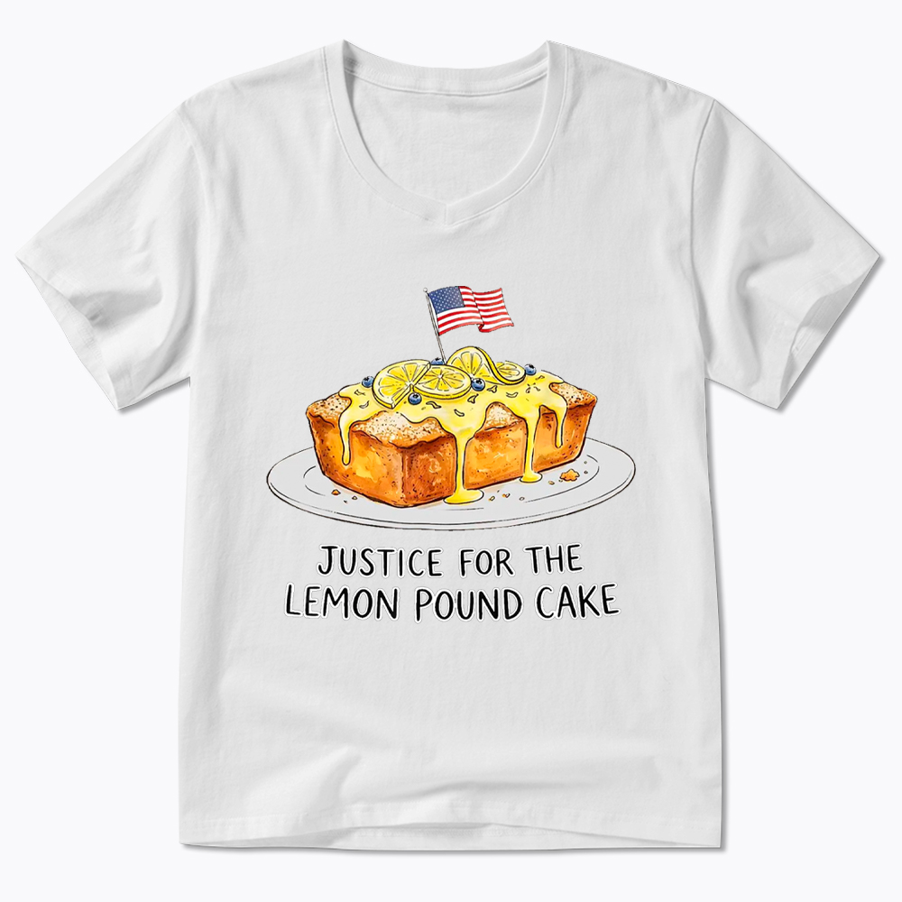 Lemon Pound Cake V-Neck Classic T-Shirt