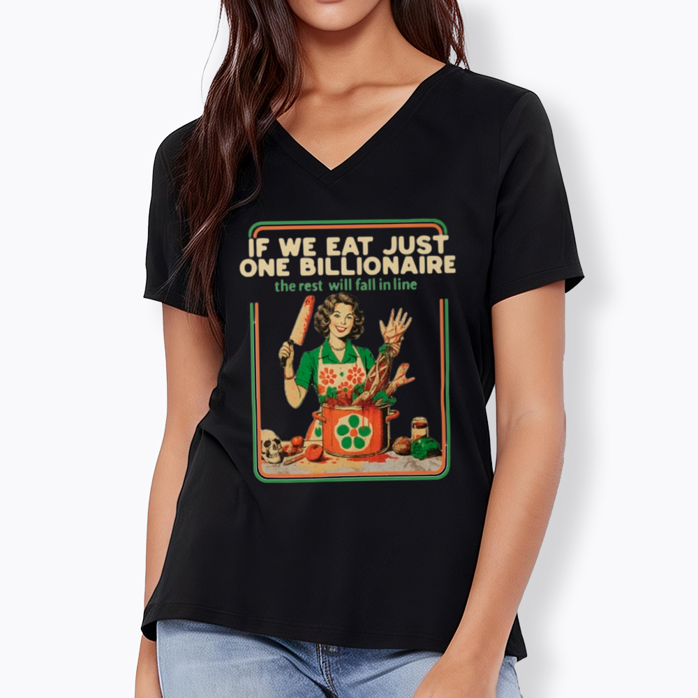 If We Eat Just One Billionaire V-Neck Classic T-Shirt