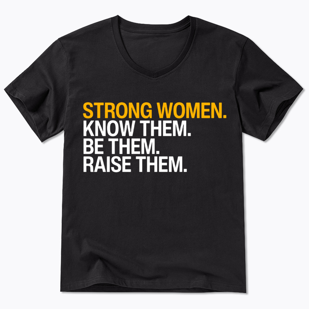 Strong Women V-Neck Classic T-Shirt