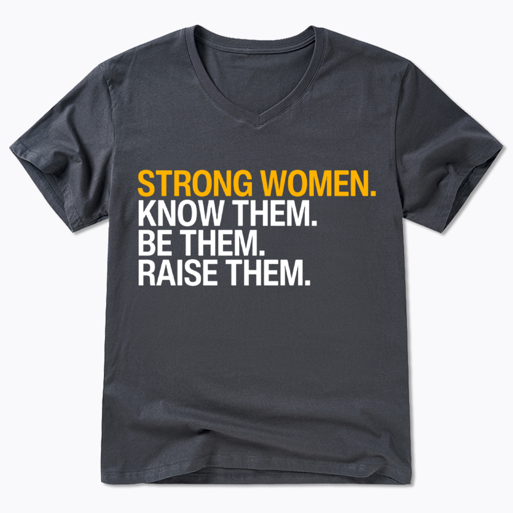 Strong Women V-Neck Classic T-Shirt
