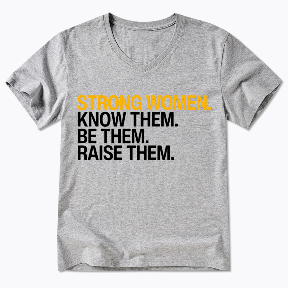 Strong Women V-Neck Classic T-Shirt