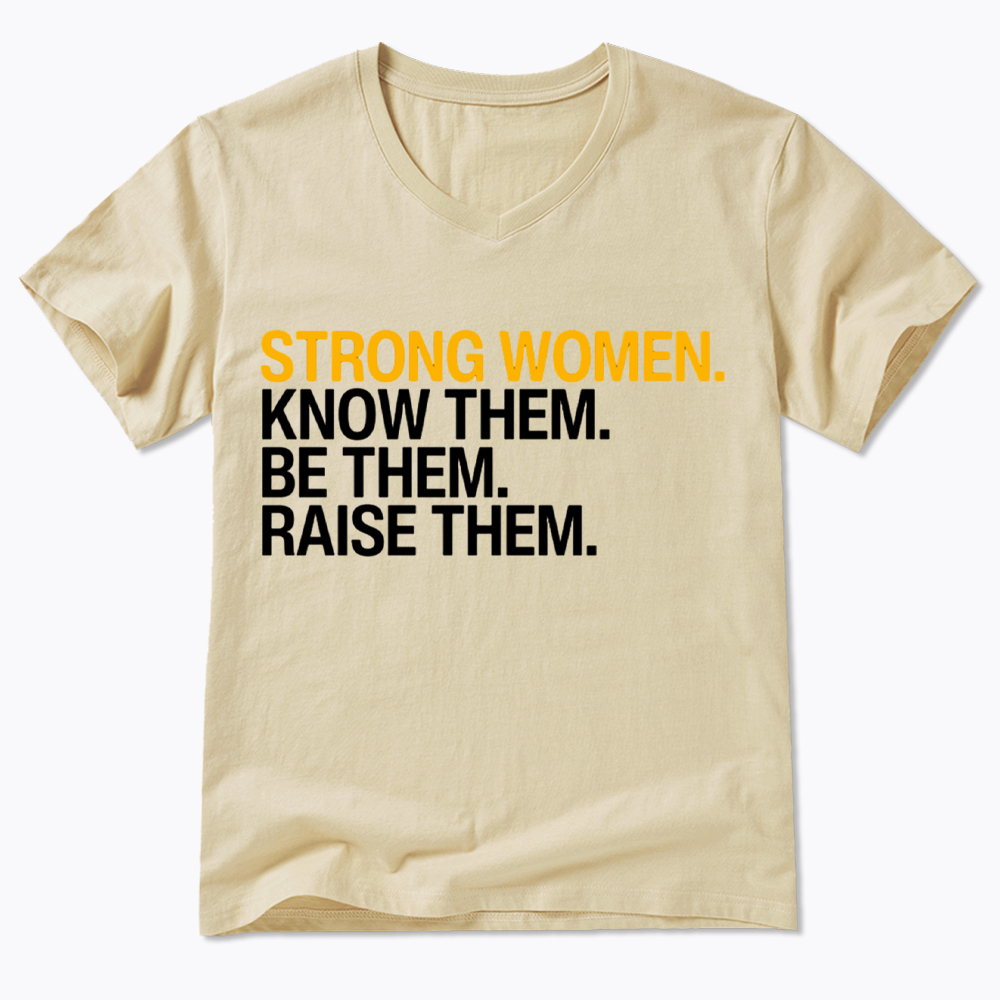 Strong Women V-Neck Classic T-Shirt