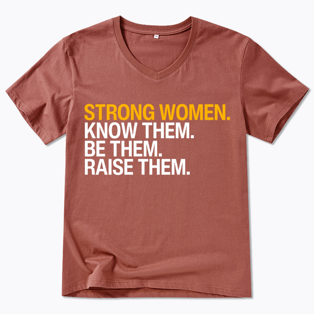 Strong Women V-Neck Classic T-Shirt