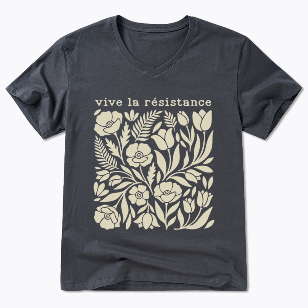 Stay Strong Floral V-Neck Classic T-Shirt