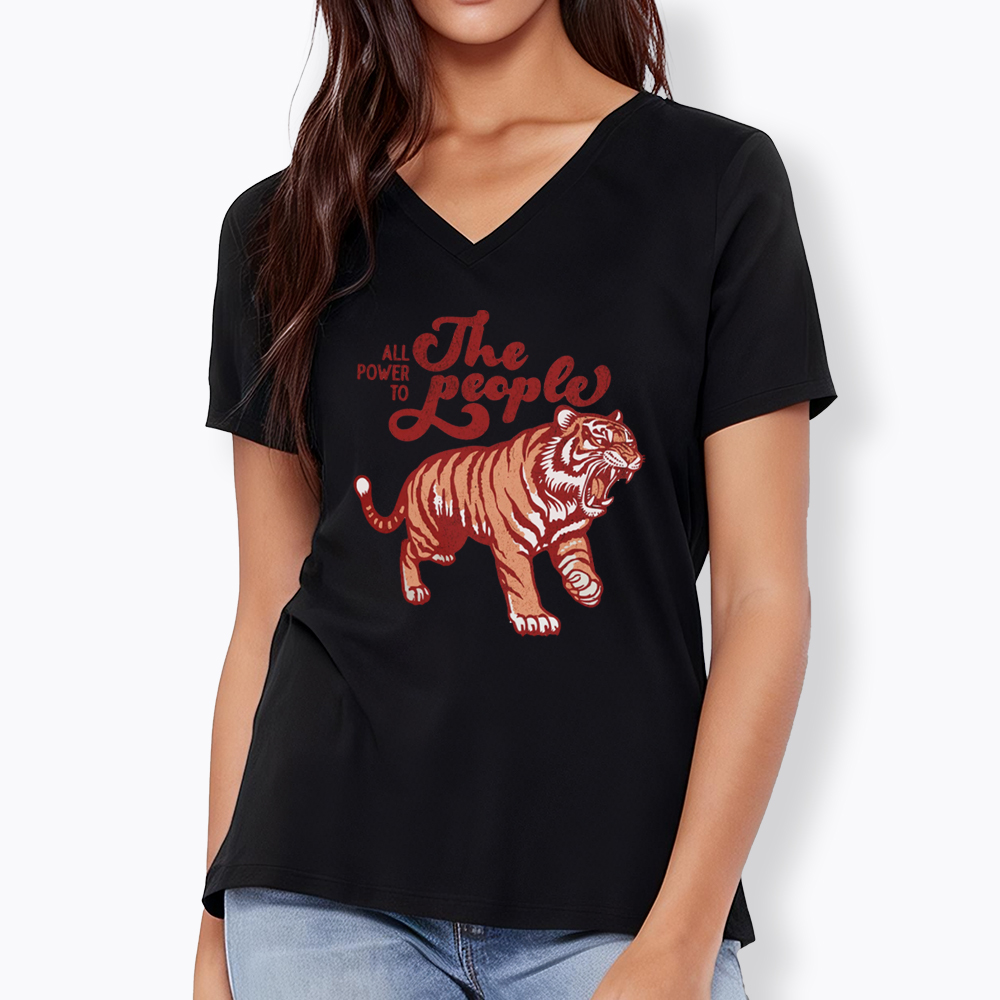 All Power To The People V-Neck Classic T-Shirt