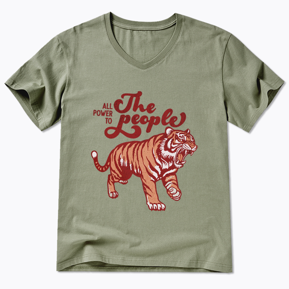 All Power To The People V-Neck Classic T-Shirt