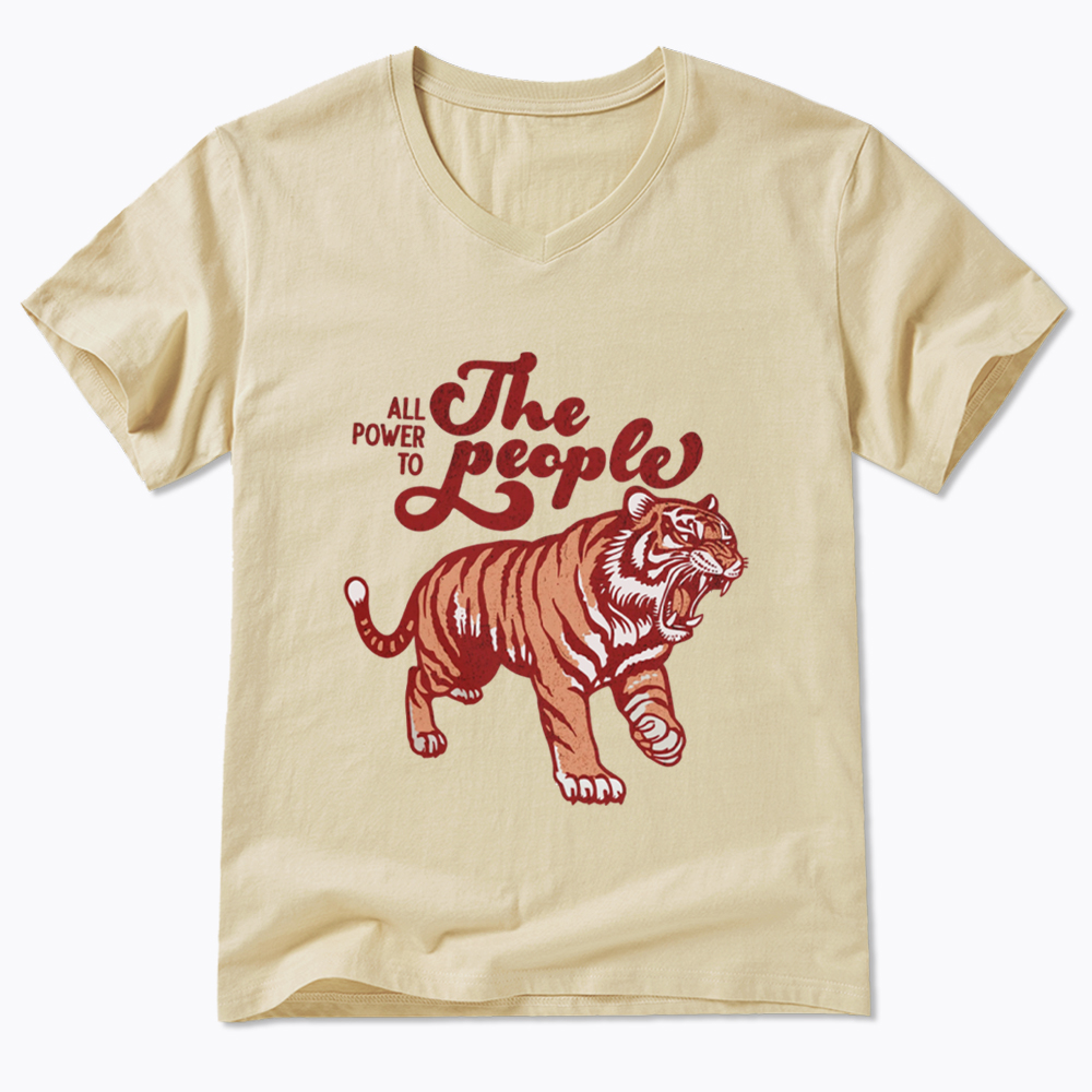 All Power To The People V-Neck Classic T-Shirt