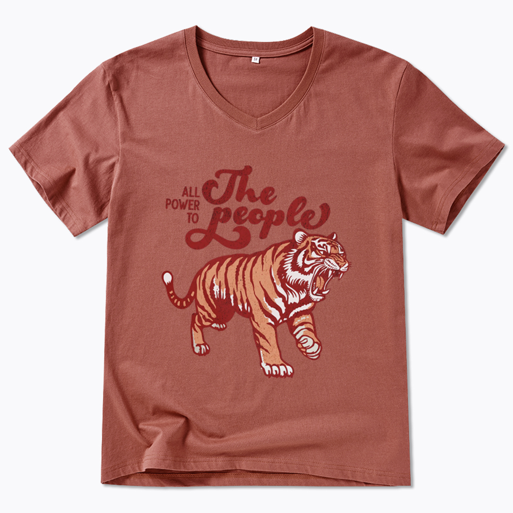 All Power To The People V-Neck Classic T-Shirt