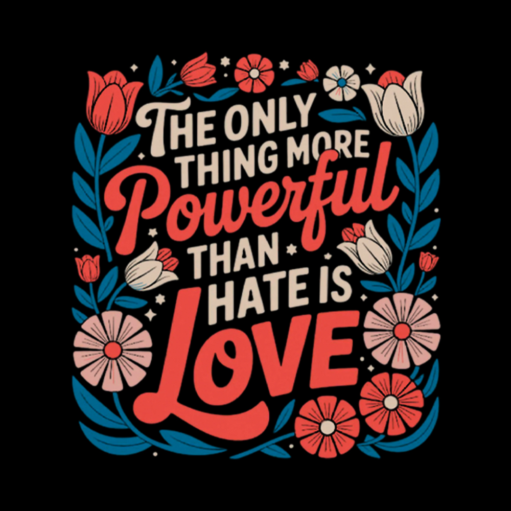 Only Thing More Powerful Than Hate Is Love Classic T-Shirt