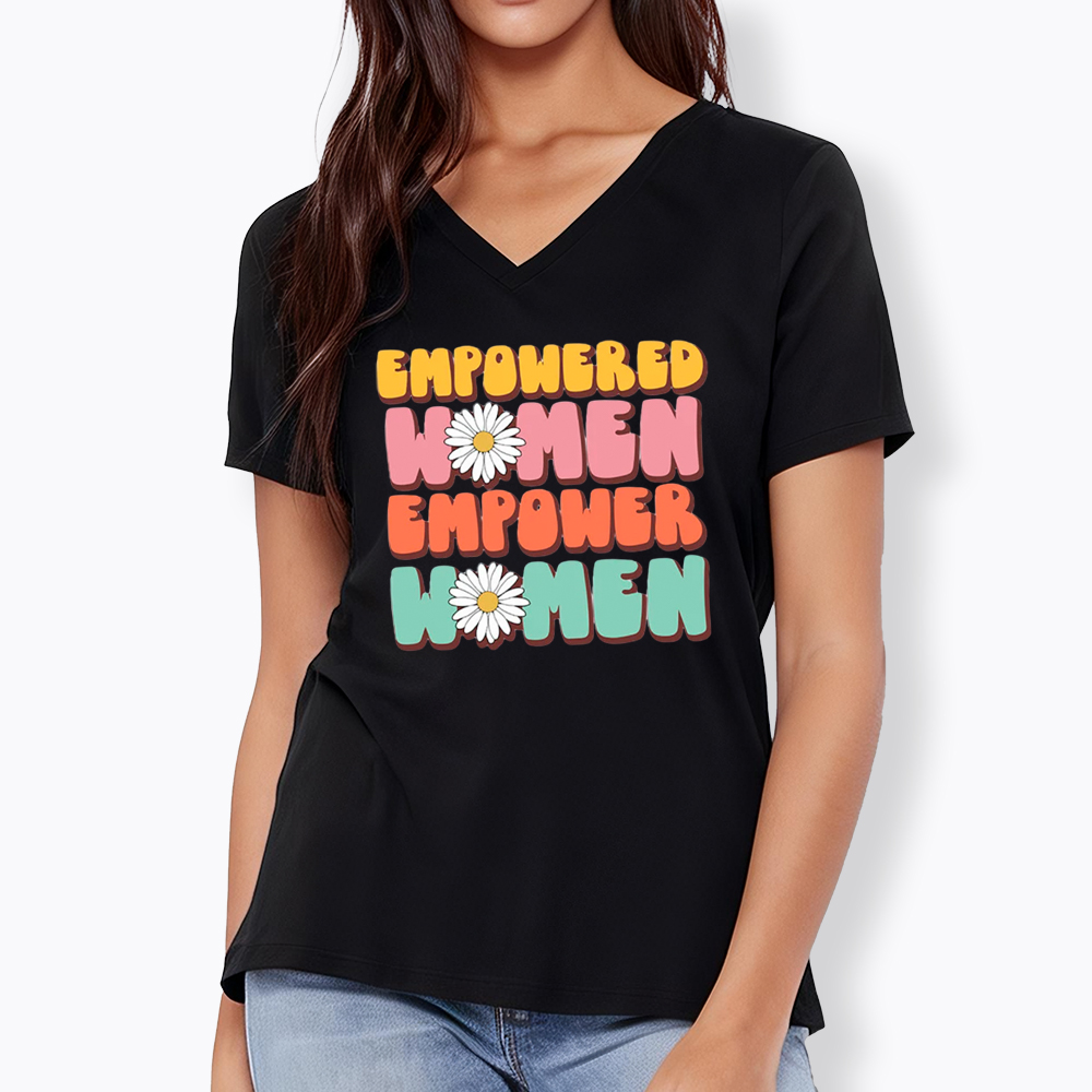 Empowered Women Feminist Equal Rights V-Neck Classic T-Shirt