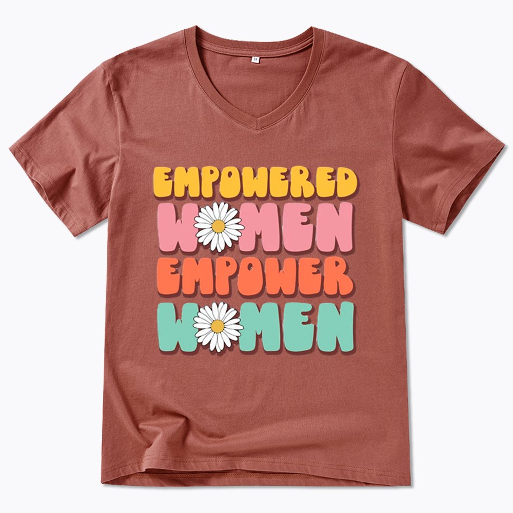 Empowered Women Feminist Equal Rights V-Neck Classic T-Shirt