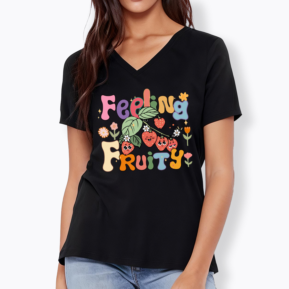 Feeling Fruity Lesbian Rights V-Neck Classic T-Shirt