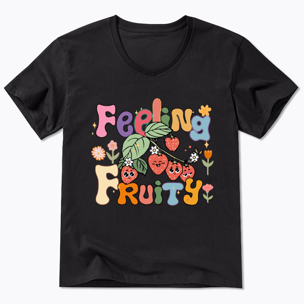 Feeling Fruity Lesbian Rights V-Neck Classic T-Shirt